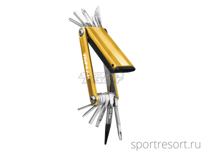 Набор инструментов TOPEAK TUBI 18 FUNCTIONS MINI TOOL Gold TUB-18GD