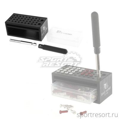 Кассетница с ключом для ниппелей Bikehand YC-189 YC-189