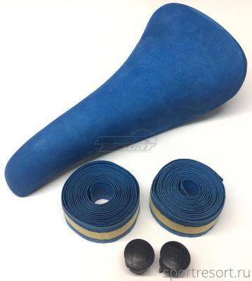 Седло Selle San Marco Concor Supercorsa Leather Blue KIT (с обмоткой)