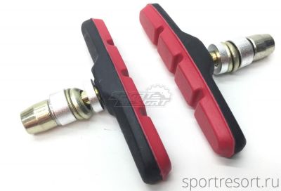 Тормозные колодки Alhonga V-Brake 70 mm красные