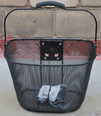 Корзина на руль SunnyWhell TL-381MSH (съемная) черная TL-381MSH