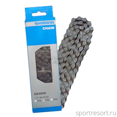 Цепь Shimano CN-HG40 (6/7/8ск,116зв,пин)