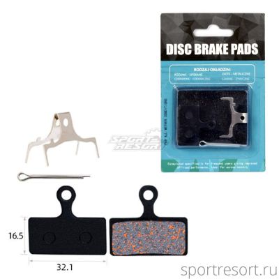 Тормозные колодки TOOPRE TP-01F Organic для Shimano BR-M666