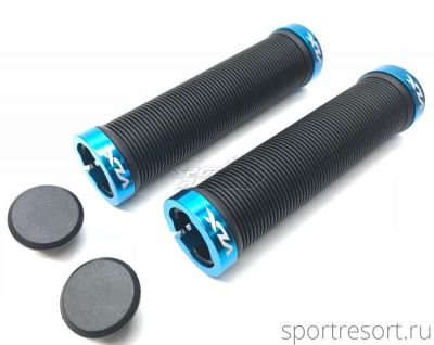 Грипсы VLX G02 Longneck black/blue