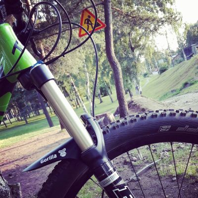 Крыло-щиток Gorilla короткое (красная графика) IP-GS-RED