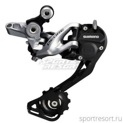 Переключатель задний Shimano Deore RD-M615 SGS (10ск, серебро)