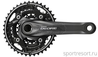 Система Shimano Deore FC-M612 10ск (40/30/22T, 170mm, черная)