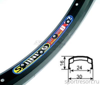 Обод SHINING BX-32 20" (406х24mm) 48H