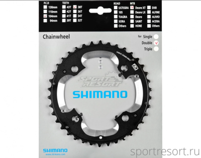 Звезда Shimano Deore XT 38T-AK BCD104 для FC-M770-10
